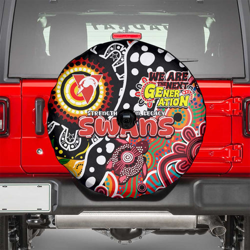 Swans AFL Celebrating 50 Years of Naidoc Spare Tire Cover NAIDOC Week 2025 Aboriginal