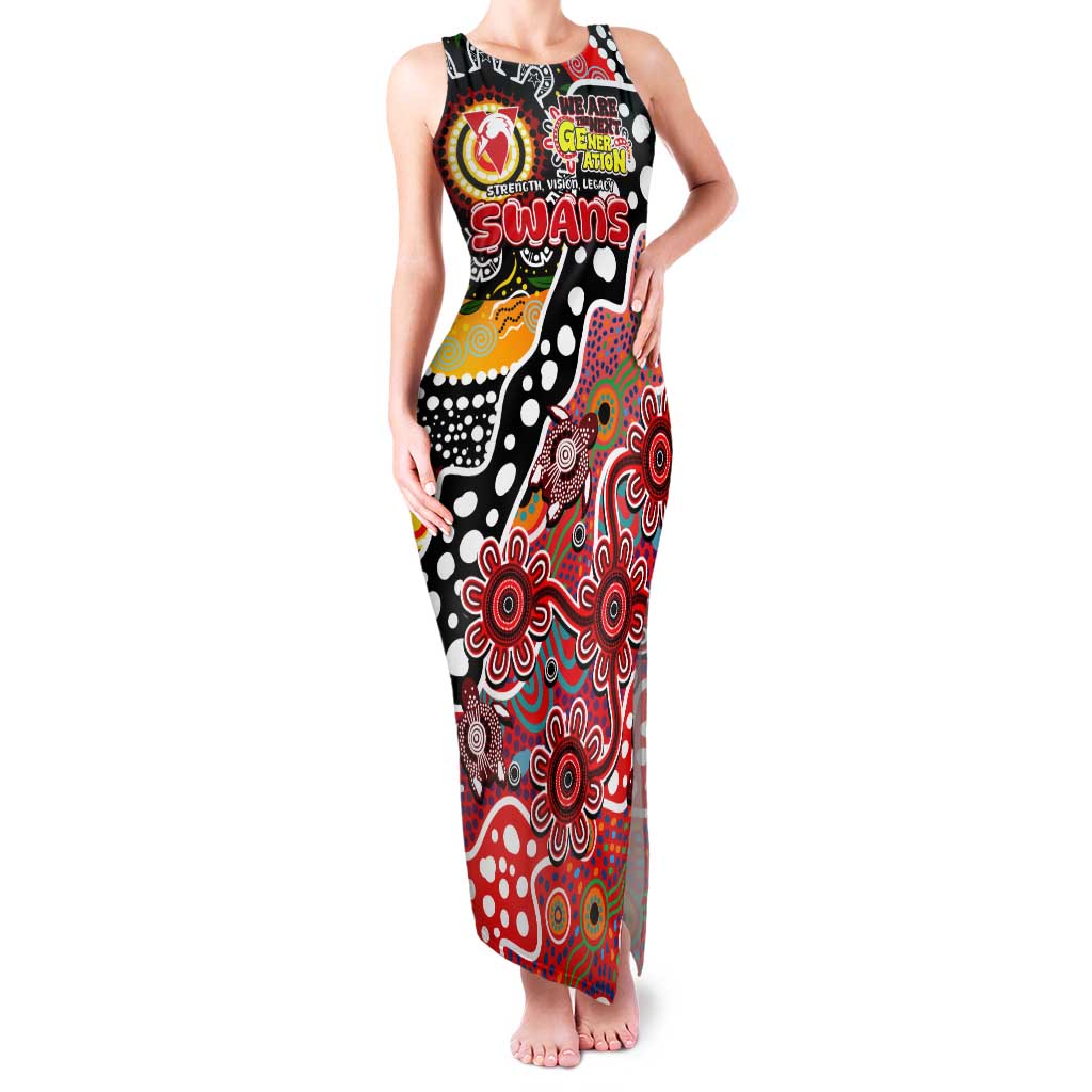Personalised Swans AFL Celebrating 50 Years of Naidoc Tank Maxi Dress NAIDOC Week 2025 Aboriginal