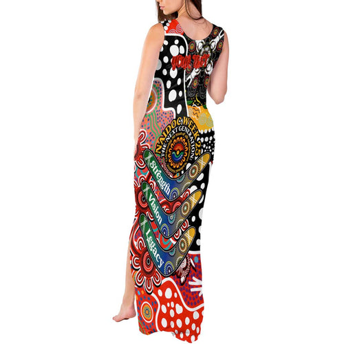 Personalised Swans AFL Celebrating 50 Years of Naidoc Tank Maxi Dress NAIDOC Week 2025 Aboriginal