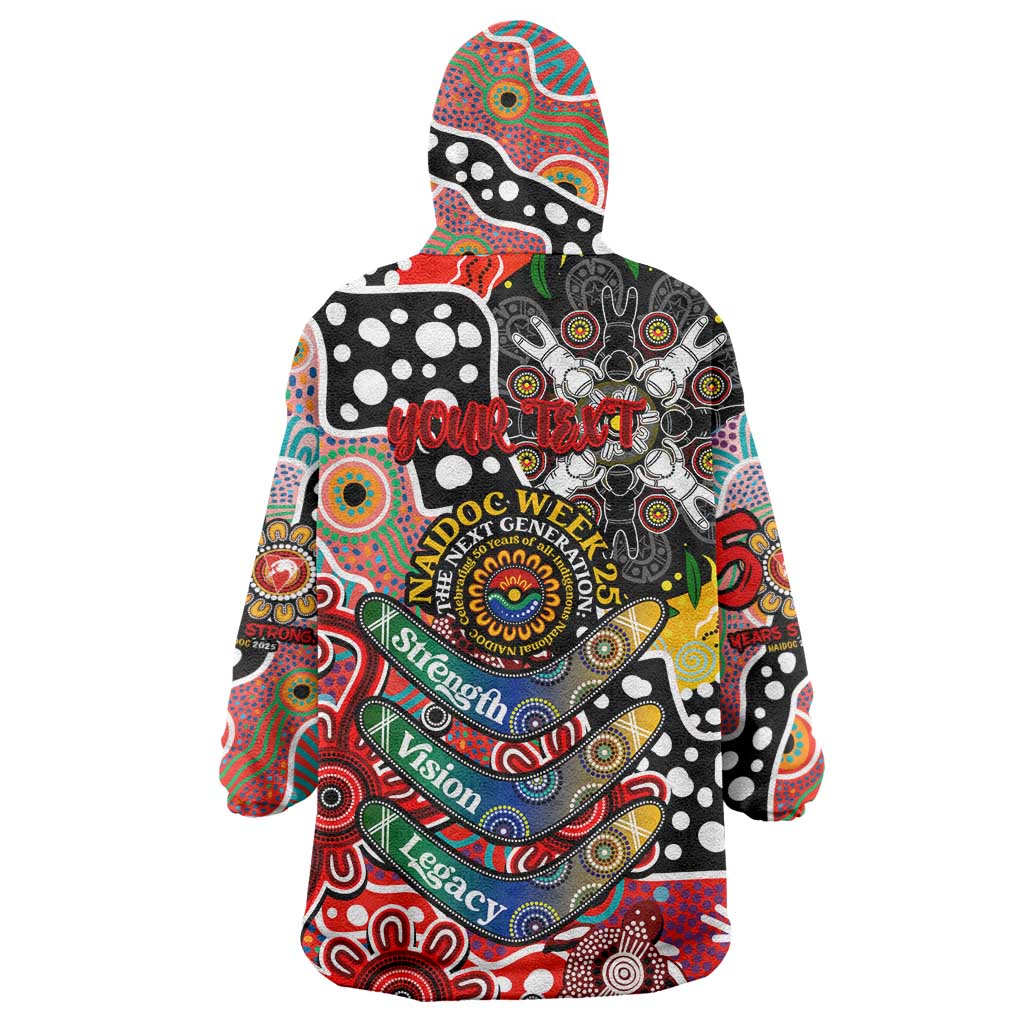 Personalised Swans AFL Celebrating 50 Years of Naidoc Wearable Blanket Hoodie NAIDOC Week 2025 Aboriginal