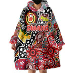 Personalised Swans AFL Celebrating 50 Years of Naidoc Wearable Blanket Hoodie NAIDOC Week 2025 Aboriginal