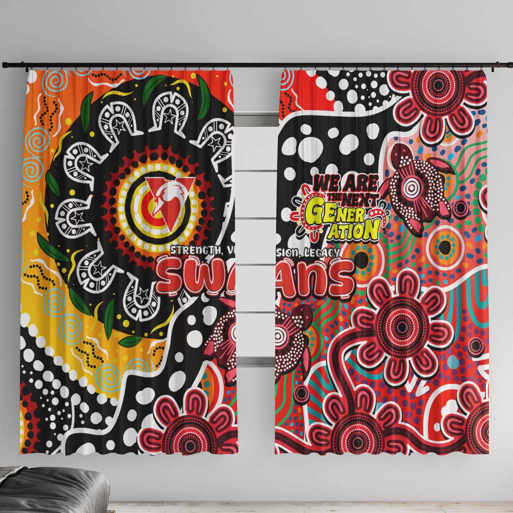 Swans AFL Celebrating 50 Years of Naidoc Window Curtain NAIDOC Week 2025 Aboriginal