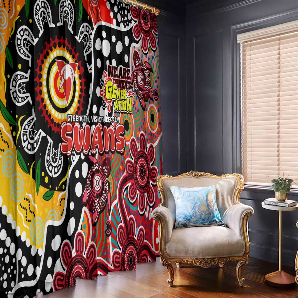 Swans AFL Celebrating 50 Years of Naidoc Window Curtain NAIDOC Week 2025 Aboriginal