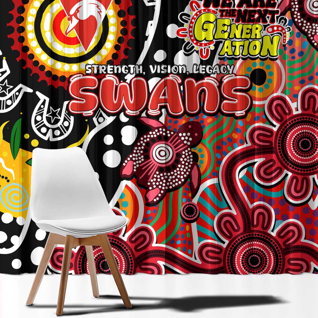 Swans AFL Celebrating 50 Years of Naidoc Window Curtain NAIDOC Week 2025 Aboriginal