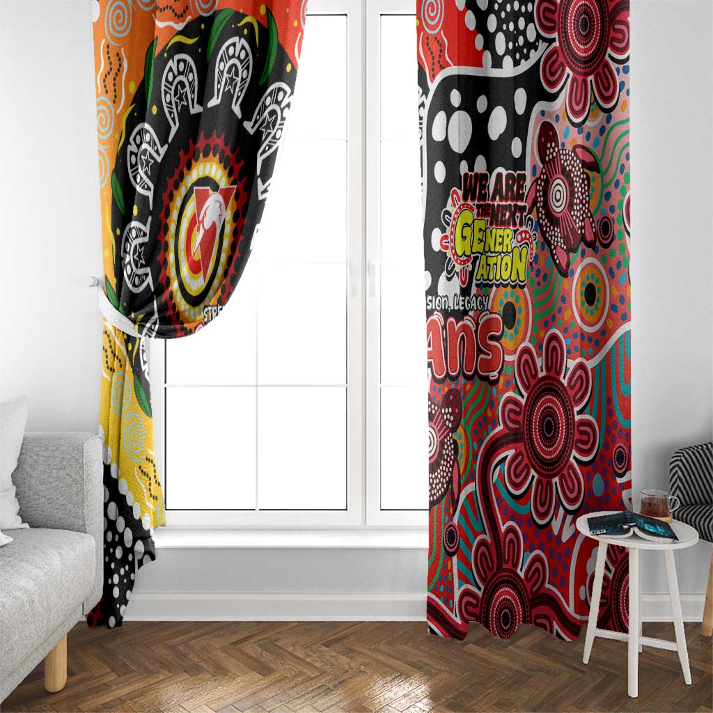 Swans AFL Celebrating 50 Years of Naidoc Window Curtain NAIDOC Week 2025 Aboriginal