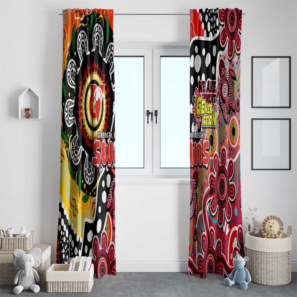 Swans AFL Celebrating 50 Years of Naidoc Window Curtain NAIDOC Week 2025 Aboriginal