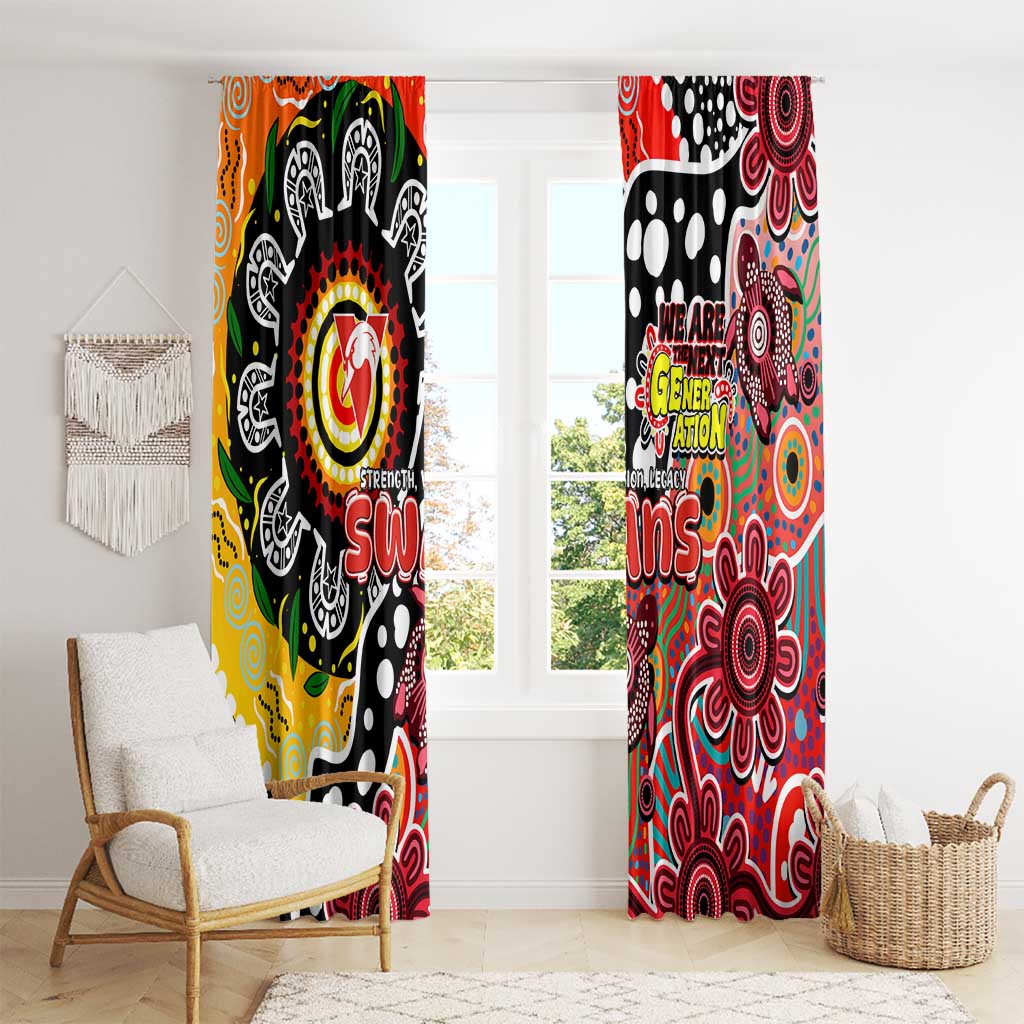 Swans AFL Celebrating 50 Years of Naidoc Window Curtain NAIDOC Week 2025 Aboriginal