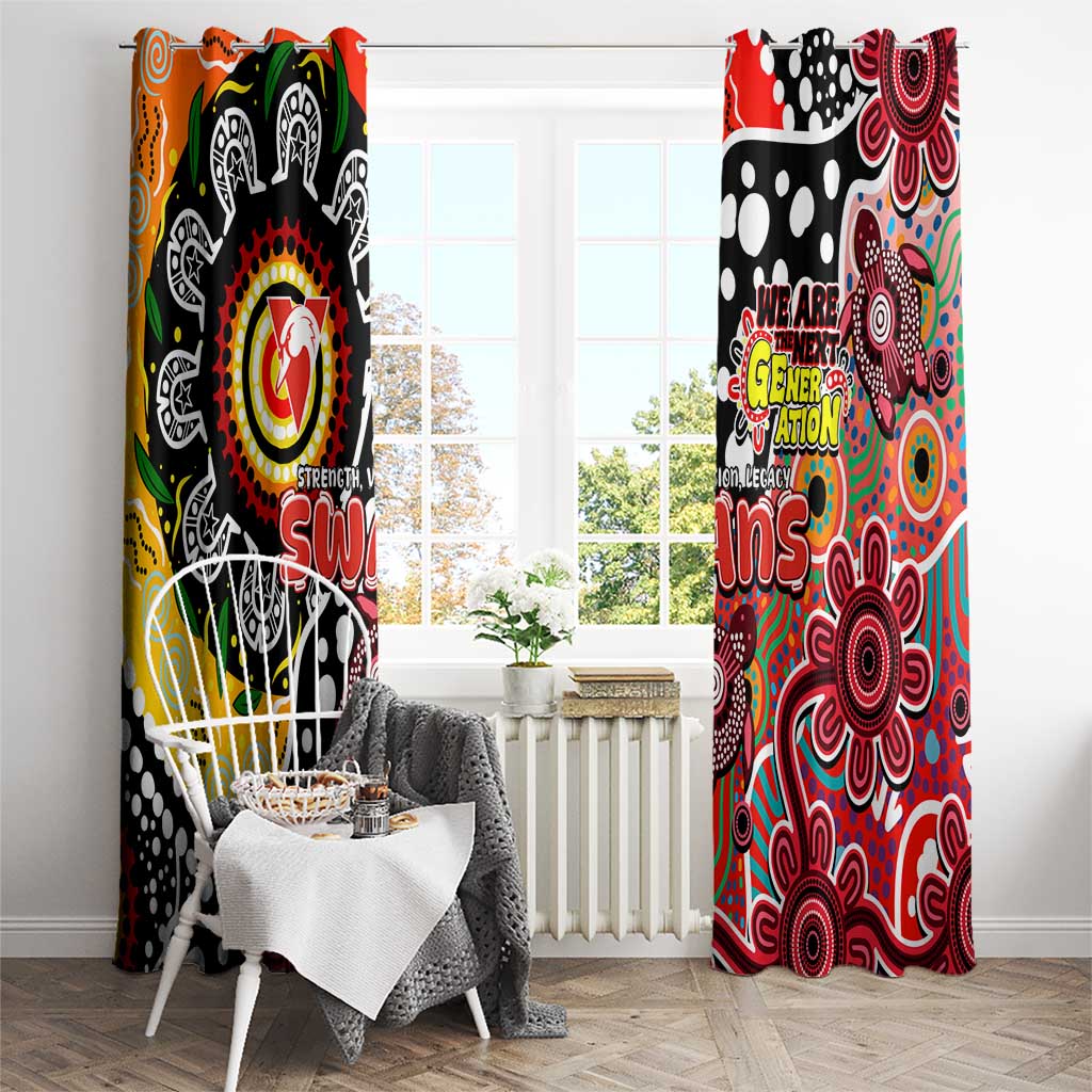 Swans AFL Celebrating 50 Years of Naidoc Window Curtain NAIDOC Week 2025 Aboriginal