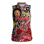 Personalised Swans AFL Celebrating 50 Years of Naidoc Women Sleeveless Polo Shirt NAIDOC Week 2025 Aboriginal
