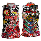 Personalised Swans AFL Celebrating 50 Years of Naidoc Women Sleeveless Polo Shirt NAIDOC Week 2025 Aboriginal