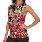 Personalised Swans AFL Celebrating 50 Years of Naidoc Women Sleeveless Polo Shirt NAIDOC Week 2025 Aboriginal