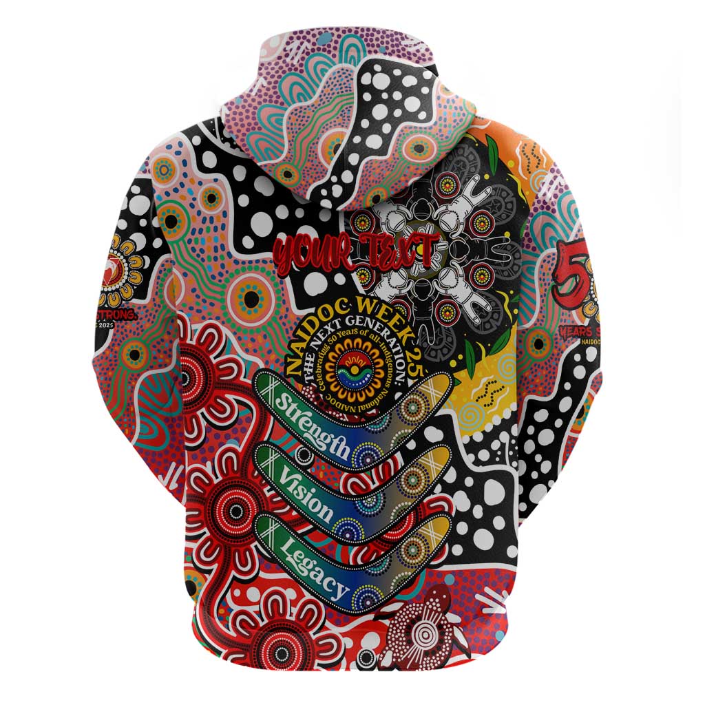 Personalised Swans AFL Celebrating 50 Years of Naidoc Zip Hoodie NAIDOC Week 2025 Aboriginal