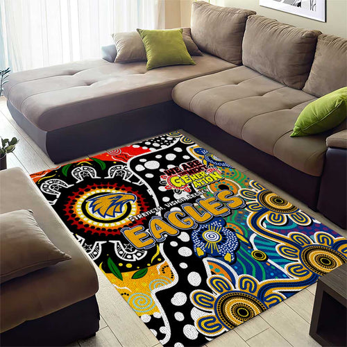 Eagles AFL Celebrating 50 Years of Naidoc Area Rug NAIDOC Week 2025 Aboriginal