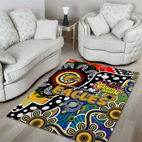 Eagles AFL Celebrating 50 Years of Naidoc Area Rug NAIDOC Week 2025 Aboriginal
