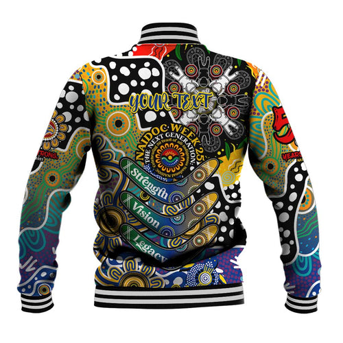 Personalised Eagles AFL Celebrating 50 Years of Naidoc Baseball Jacket NAIDOC Week 2025 Aboriginal