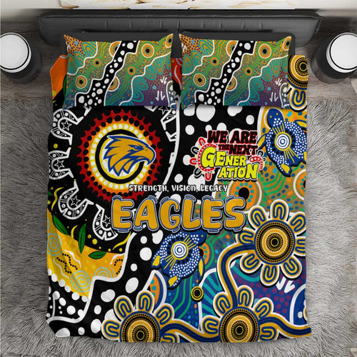 Eagles AFL Celebrating 50 Years of Naidoc Bedding Set NAIDOC Week 2025 Aboriginal