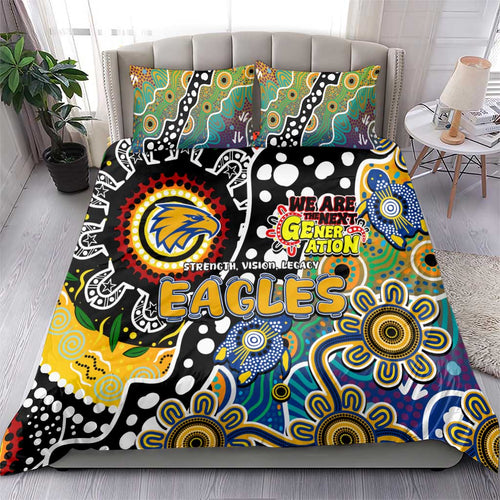 Eagles AFL Celebrating 50 Years of Naidoc Bedding Set NAIDOC Week 2025 Aboriginal