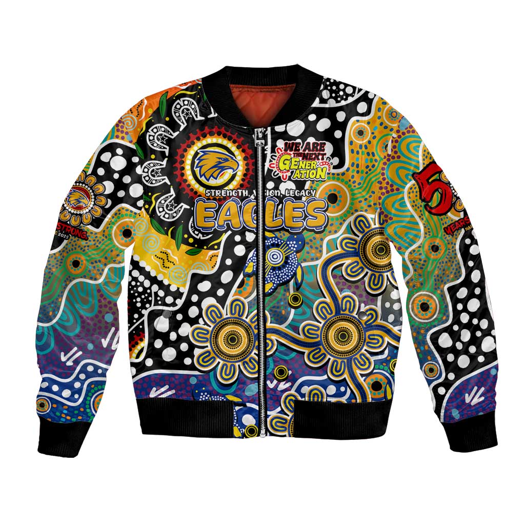 Personalised Eagles AFL Celebrating 50 Years of Naidoc Bomber Jacket NAIDOC Week 2025 Aboriginal