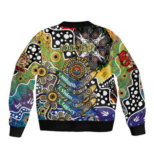 Personalised Eagles AFL Celebrating 50 Years of Naidoc Bomber Jacket NAIDOC Week 2025 Aboriginal