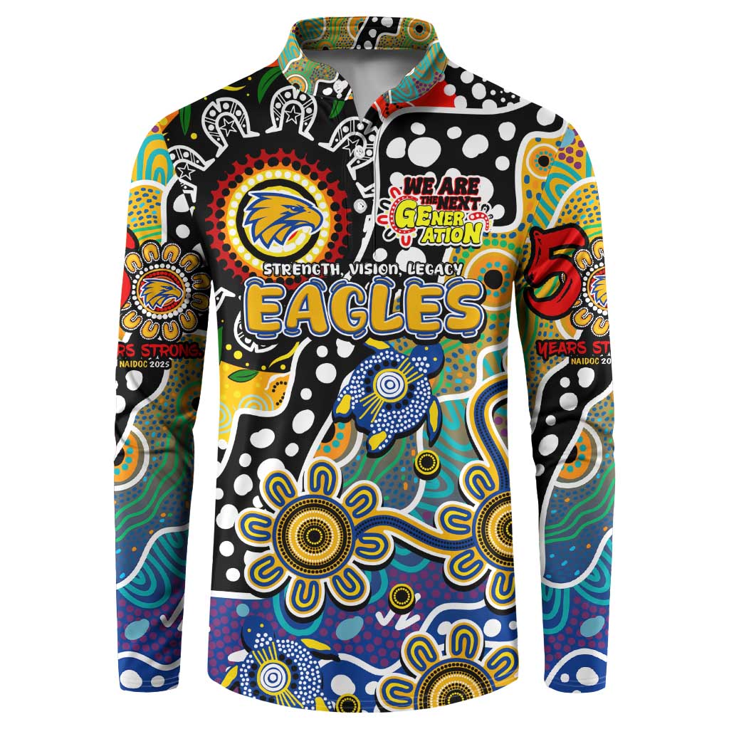 Personalised Eagles AFL Celebrating 50 Years of Naidoc Button Sweatshirt NAIDOC Week 2025 Aboriginal