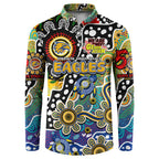 Personalised Eagles AFL Celebrating 50 Years of Naidoc Button Sweatshirt NAIDOC Week 2025 Aboriginal