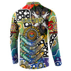Personalised Eagles AFL Celebrating 50 Years of Naidoc Button Sweatshirt NAIDOC Week 2025 Aboriginal