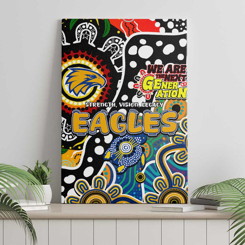 Eagles AFL Celebrating 50 Years of Naidoc Canvas Wall Art NAIDOC Week 2025 Aboriginal