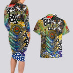 Personalised Eagles AFL Celebrating 50 Years of Naidoc Couples Matching Long Sleeve Bodycon Dress and Hawaiian Shirt NAIDOC Week 2025 Aboriginal