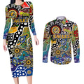 Personalised Eagles AFL Celebrating 50 Years of Naidoc Couples Matching Long Sleeve Bodycon Dress and Long Sleeve Button Shirt NAIDOC Week 2025 Aboriginal