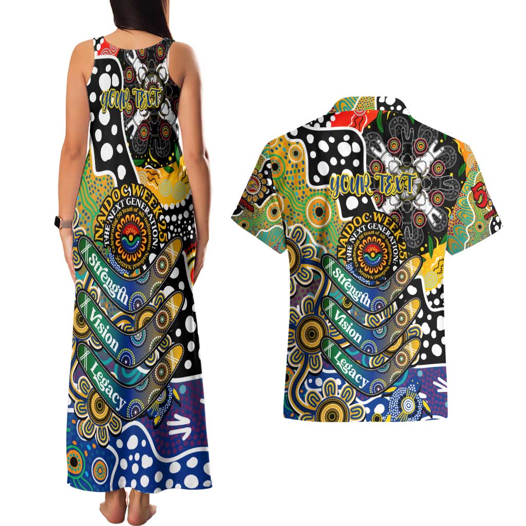 Personalised Eagles AFL Celebrating 50 Years of Naidoc Couples Matching Tank Maxi Dress and Hawaiian Shirt NAIDOC Week 2025 Aboriginal