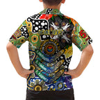 Personalised Eagles AFL Celebrating 50 Years of Naidoc Family Matching Long Sleeve Bodycon Dress and Hawaiian Shirt NAIDOC Week 2025 Aboriginal