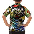 Personalised Eagles AFL Celebrating 50 Years of Naidoc Family Matching Mermaid Dress and Hawaiian Shirt NAIDOC Week 2025 Aboriginal