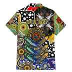 Personalised Eagles AFL Celebrating 50 Years of Naidoc Family Matching Mermaid Dress and Hawaiian Shirt NAIDOC Week 2025 Aboriginal