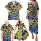 Personalised Eagles AFL Celebrating 50 Years of Naidoc Family Matching Puletasi and Hawaiian Shirt NAIDOC Week 2025 Aboriginal