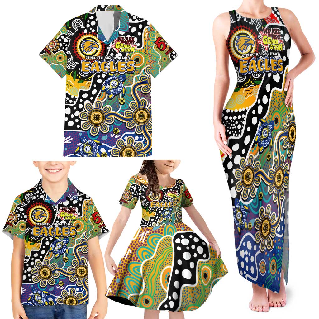 Personalised Eagles AFL Celebrating 50 Years of Naidoc Family Matching Tank Maxi Dress and Hawaiian Shirt NAIDOC Week 2025 Aboriginal