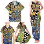 Personalised Eagles AFL Celebrating 50 Years of Naidoc Family Matching Tank Maxi Dress and Hawaiian Shirt NAIDOC Week 2025 Aboriginal