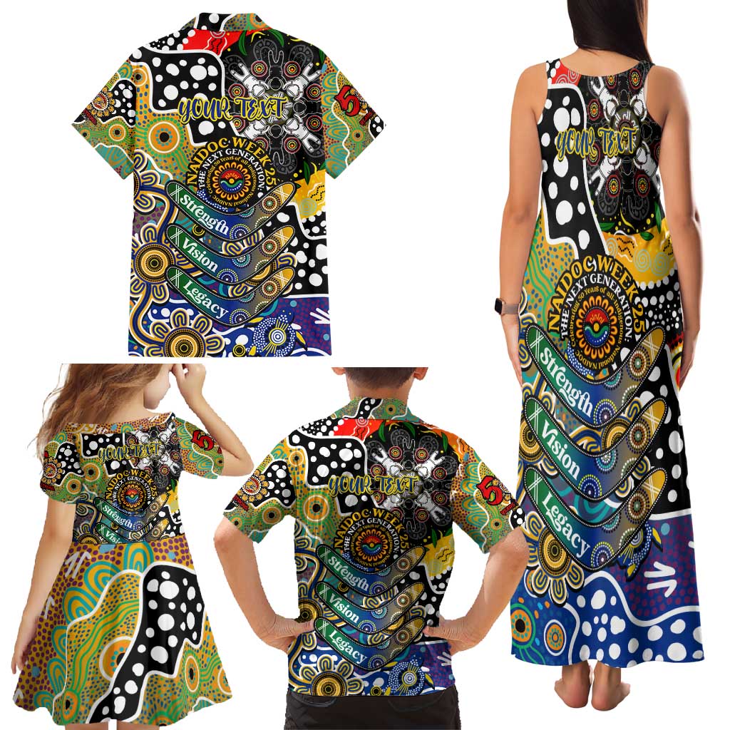 Personalised Eagles AFL Celebrating 50 Years of Naidoc Family Matching Tank Maxi Dress and Hawaiian Shirt NAIDOC Week 2025 Aboriginal