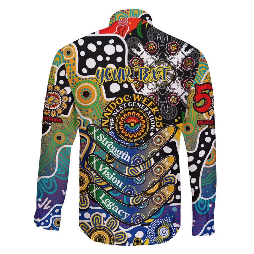 Personalised Eagles AFL Celebrating 50 Years of Naidoc Family Matching Tank Maxi Dress and Hawaiian Shirt NAIDOC Week 2025 Aboriginal