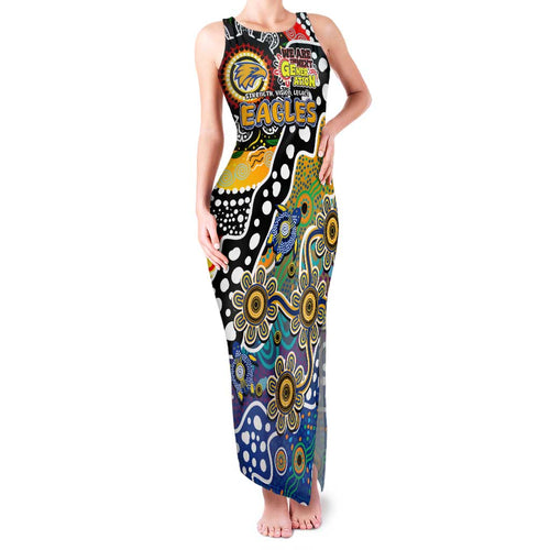 Personalised Eagles AFL Celebrating 50 Years of Naidoc Family Matching Tank Maxi Dress and Hawaiian Shirt NAIDOC Week 2025 Aboriginal