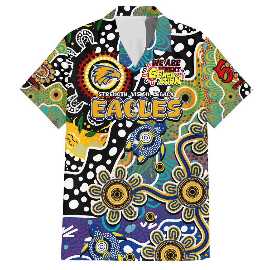 Personalised Eagles AFL Celebrating 50 Years of Naidoc Hawaiian Shirt NAIDOC Week 2025 Aboriginal
