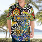 Personalised Eagles AFL Celebrating 50 Years of Naidoc Hawaiian Shirt NAIDOC Week 2025 Aboriginal