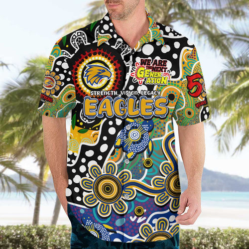 Personalised Eagles AFL Celebrating 50 Years of Naidoc Hawaiian Shirt NAIDOC Week 2025 Aboriginal