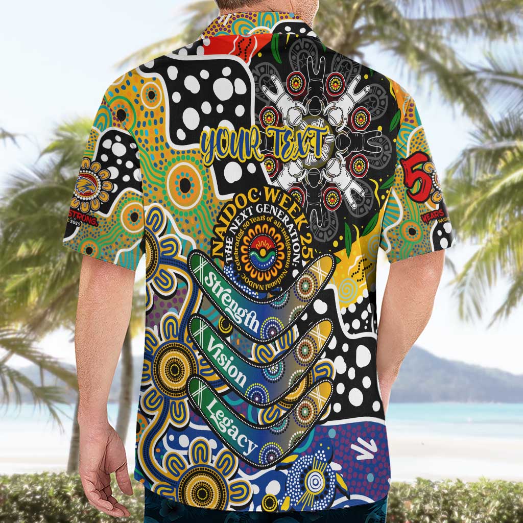 Personalised Eagles AFL Celebrating 50 Years of Naidoc Hawaiian Shirt NAIDOC Week 2025 Aboriginal