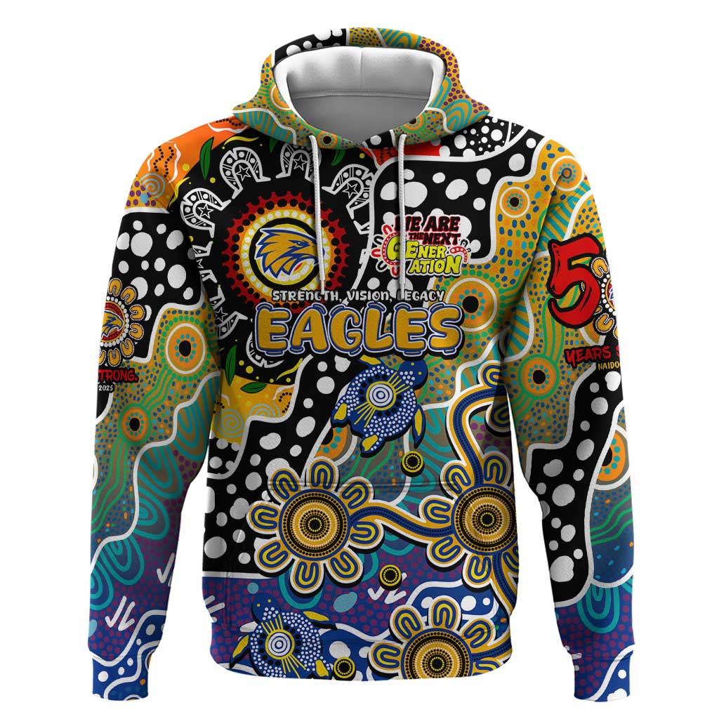 Personalised Eagles AFL Celebrating 50 Years of Naidoc Hoodie NAIDOC Week 2025 Aboriginal