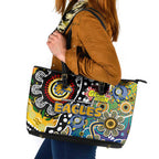 Eagles AFL Celebrating 50 Years of Naidoc Leather Tote Bag NAIDOC Week 2025 Aboriginal