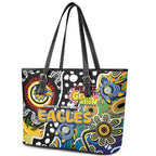 Eagles AFL Celebrating 50 Years of Naidoc Leather Tote Bag NAIDOC Week 2025 Aboriginal