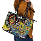 Eagles AFL Celebrating 50 Years of Naidoc Leather Tote Bag NAIDOC Week 2025 Aboriginal