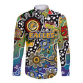 Personalised Eagles AFL Celebrating 50 Years of Naidoc Long Sleeve Button Shirt NAIDOC Week 2025 Aboriginal