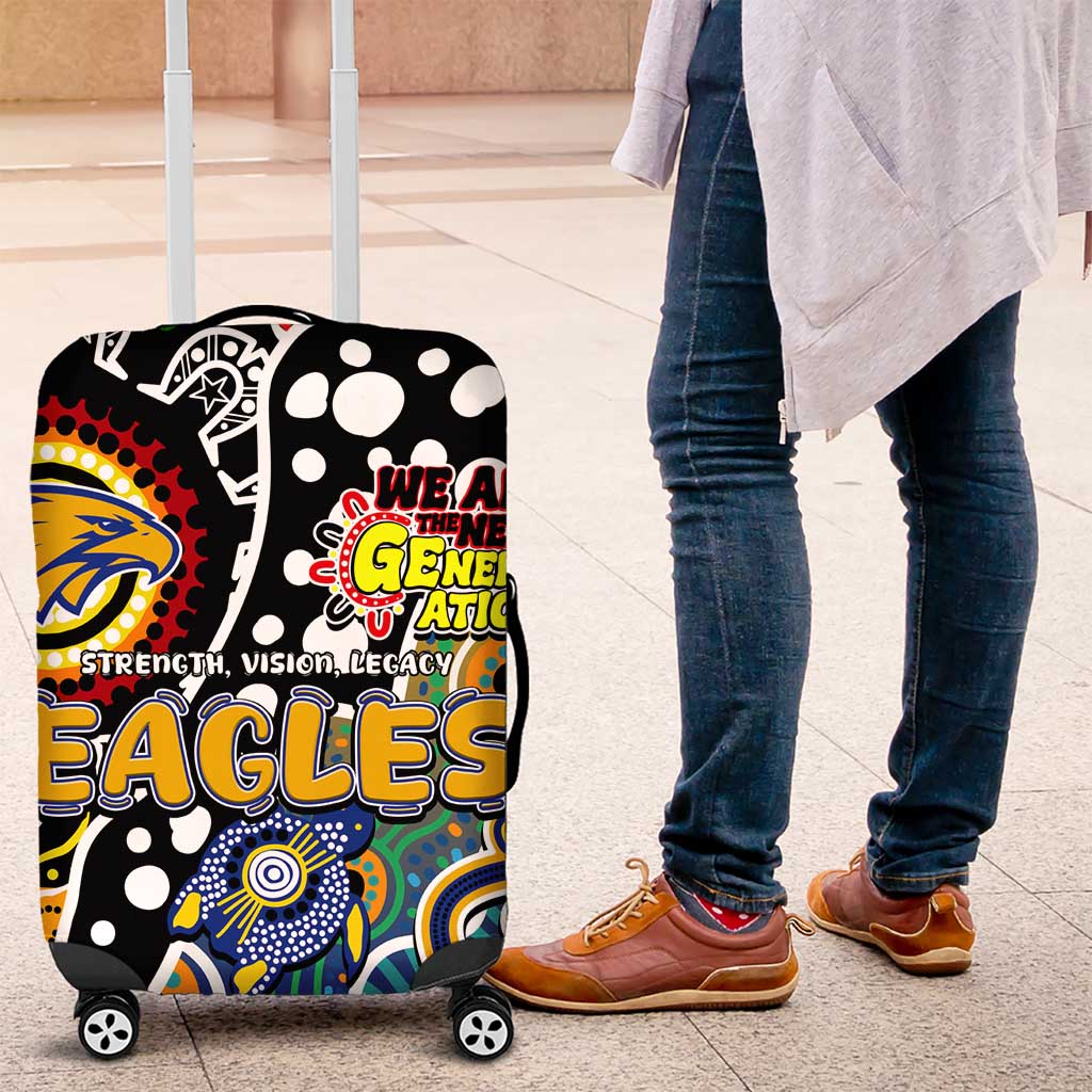 Eagles AFL Celebrating 50 Years of Naidoc Luggage Cover NAIDOC Week 2025 Aboriginal