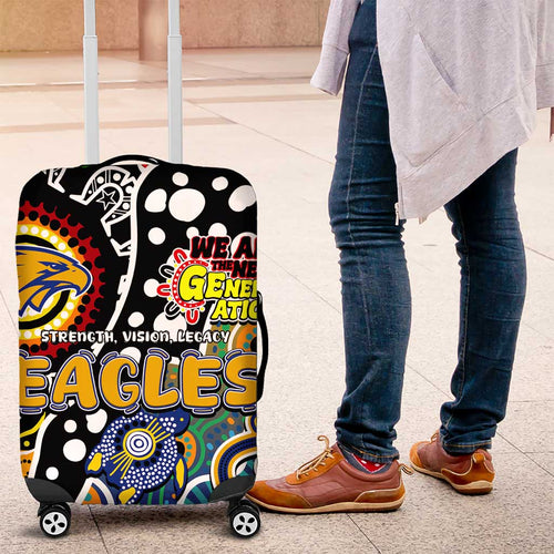 Eagles AFL Celebrating 50 Years of Naidoc Luggage Cover NAIDOC Week 2025 Aboriginal